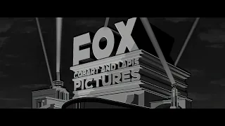 Fox Cobart and Lapis Pictures Film Corporation logo (1953-1967) (A CinemaScope Picture B&W version)