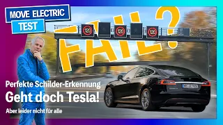 Geht doch Tesla - Perfekte Schilder-Erkennung - aber nicht für alle? WTF!