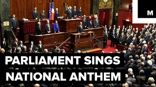 French Parliament Sang the National Anthem After Hollande's Speech