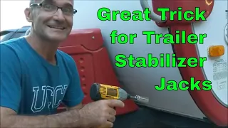 Great Trick for RV Trailer Stabilizer Jacks