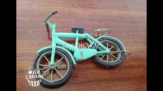 How to make clay bicycle easy  .