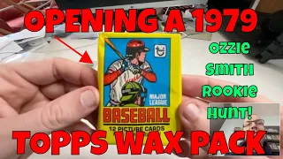 OZZIE SMITH ROOKIE CARD HUNT! Opening a 1979 Topps baseball wax pack!!