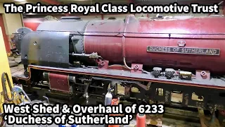 Overhaul of 6233 'Duchess of Sutherland' at PRCLT West Shed & 46203 'Princess Margaret Rose'