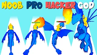 NOOB vs PRO vs HACKER vs GOD in Dragon Rider | GokuNoob