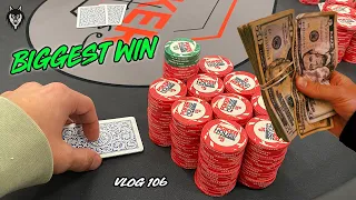 My Biggest Win at Poker House Dallas!! Multiple $1000+ Pots!! | Poker Vlog #106