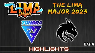 TI CHAMPS SERIES! | TEAM SPIRIT VS TUNDRA ESPORTS | THE LIMA MAJOR 2023 DOTA 2 | DAY 4