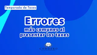 Errores al presentar sus #taxes