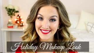 Holiday Makeup | Shimmery Eyes & Red Lips