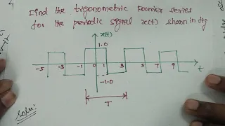 Trigonometric Fourier Series Problem #1 In Tamil