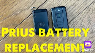 Toyota Prius remote key battery replacement 2004-2009