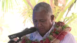 Fijian Prime Minister Voreqe Bainimarama opens Nakasi High School Telecentre