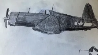 How to draw an F4U4 Corsair