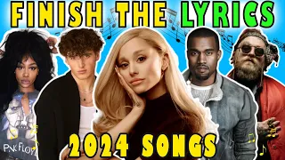 Finish The Lyrics 2024 Songs | January to March 2024 Hits Music Quiz 🎶| Lyrics Challenge