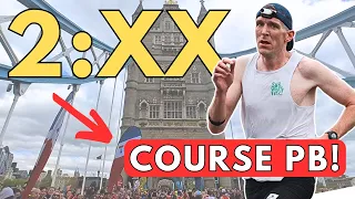 BRUTAL FINISH - London Marathon 2024 RACE VLOG (COURSE PB)