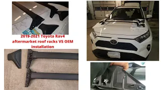 2019-2021 Toyota Rav4 aftermarket roof racks JDMON vs OEM Toyota