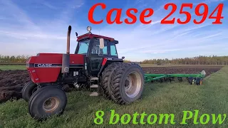 CaseIH 2594 Pulls 8 Bottom Plow!!!! And Old Smokey Returns!