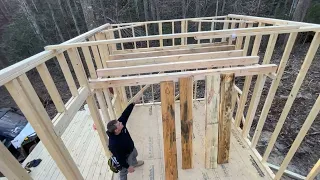 Off grid cabin build part 6,  Loft Install!  #offgridcabin  #bugoutcabin #buildyourowncabin