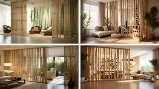 Modern Partition Wall Bamboo Room Divider Design Ideas 2023