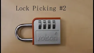 Learning to pick locks #2 Combination padlock