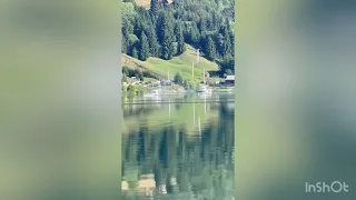 Momentul prabusirii avionului in lacul Colibita