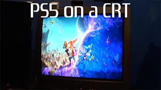 PS5 but it's on an old CRT Television