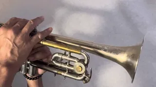 “Amapola” played by a trumpet made 1923/ 100年前の🇺🇸B♭/Cトランペットで約100年前の曲「アマポーラ」をジャズポップス風に吹いてみた