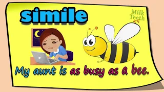 Simile for grades 2 - 5 with examples using AS and Like 40 Common Easy Simile explained with picture