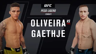 Charles Oliveira vs. Justin Gaethje - Full Fight | UFC 4K
