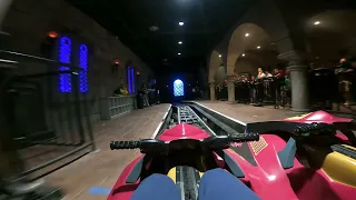 Front row ride POV of Darkoaster at Busch gardens Williamsburg