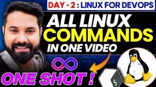 All Linux Commands in 1 Video (Hands-on) | Linux For DevOps (Day 2)