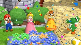 Mario Party 9 - Garden Battle - Peach vs Daisy vs Mario vs Yoshi Master CPU | Cartoons Mee
