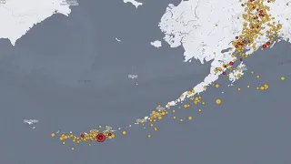 У Алеутских островов произошло землетрясение магнитудой 53