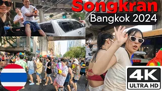 Songkran 2024: Thailand’s Water Festival in Bangkok / 4K / #Songkran #WaterFestival #NewYear