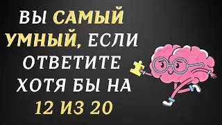 ВЫ САМЫЙ УМНЫЙ?  ТЕСТ на ЭРУДИЦИЮ и КРУГОЗОР.