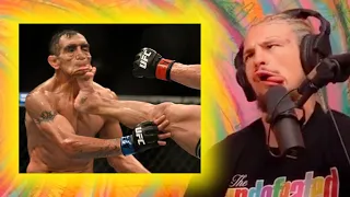 Sean O'Malley reacts to Michael Chandler turning Tony Ferguson's face into jello