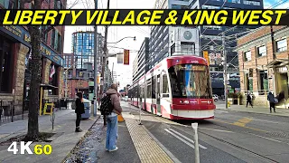 Toronto Liberty Village & King West Walk by a Closed Bridge (Nov 2021)