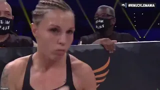 Paige Vanzant vs Britain Hart. Bare fists. Women