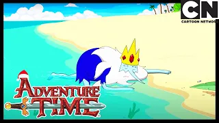 CAST AWAY! ICE KING ON A SAD VACATION | Adventure Time | Cartoon Network