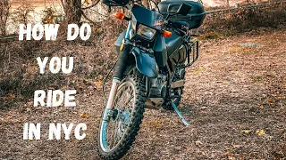 How's your Day? Self Talk while riding my DR650 | NYC VLOG S1E6