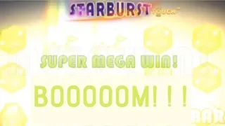 SUPER MEGA WIN on Starburst slot