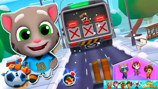 ✨ Talking Tom Gold Run Gameplay – Football Tom vs Raccoon Bosses – Full Screen – Funny Fails