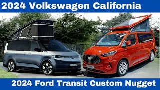 New Volkswagen California 2024 Vs 2024 Ford Transit Custom Nugget - Camper Van Comparison