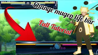 How to Change Mugen lifebar  Full Tutorial