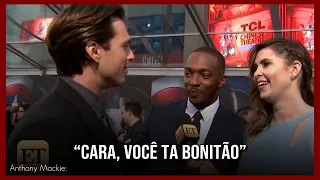 Anthony Mackie e Sebastian Stan sendo uma dupla caótica por 5 minutos