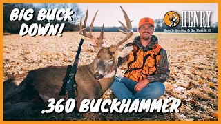 Henry .360 Buckhammer Nebraska Deer Hunt | BIG BUCK DOWN!