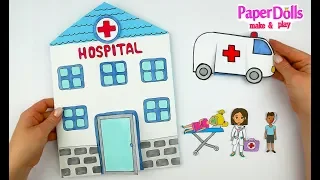 HOSPITAL PAPER QUIET BOOK DOCTOR &MEDICAL KIT CRAFTS FOR KIDS