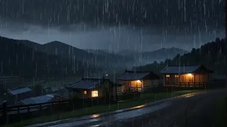 goodbye insomnia with the sound of rain at night | Relaxation and Maditation