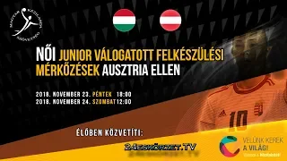 Női junior válogatott felkészülési mérkőzések Ausztria ellen #2