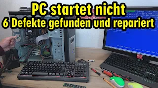 PC startet nicht - 6 kleine Defekte gefunden und leicht repariert ⭐️ PC Reparatur einfach