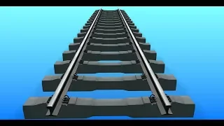 304. Normal gauge railway track mechanism || Free download 3D models